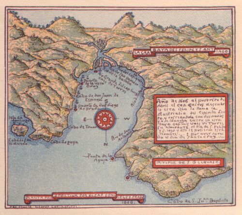 Map of Austrialia del Espiritu Santo